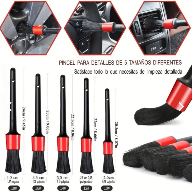 AutoKit ™ Juego 18 Piezas Limpieza para Autos